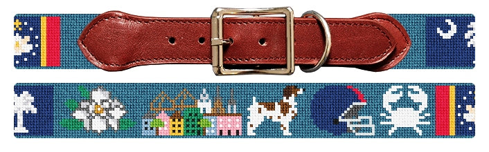Custom Needlepoint Dog Collar