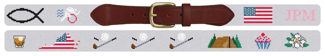 Custom Needlepoint Belt