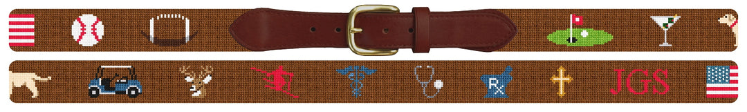 Custom Needlepoint Belt