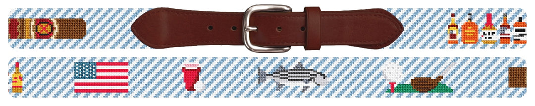 Custom Needlepoint Belt