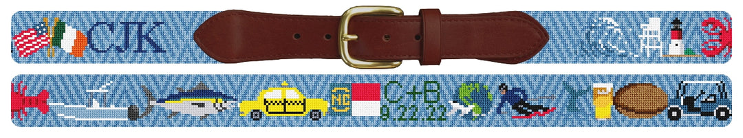 Custom Needlepoint Belt