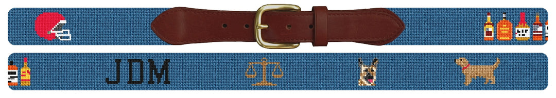 Custom Needlepoint Belt