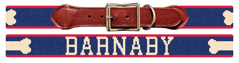 Custom Needlepoint Dog Collar