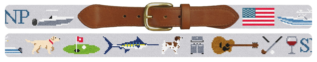 Custom Needlepoint Belt