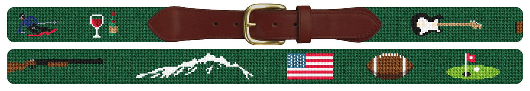Custom Needlepoint Belt