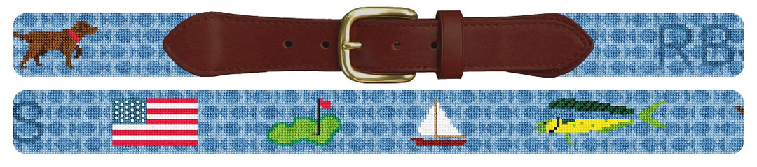 Custom Needlepoint Belt