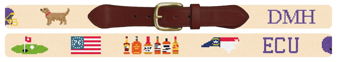 Custom Needlepoint Belt