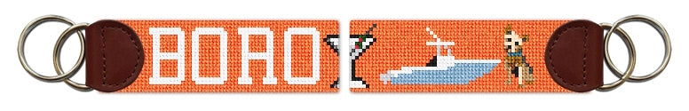 Custom Needlepoint Key Fob