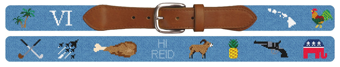 Custom Needlepoint Belt