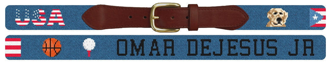 Custom Needlepoint Belt
