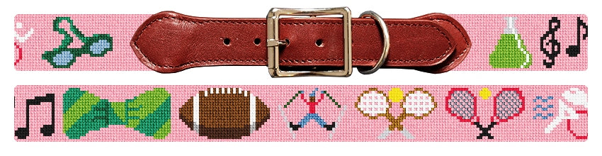 Custom Needlepoint Dog Collar