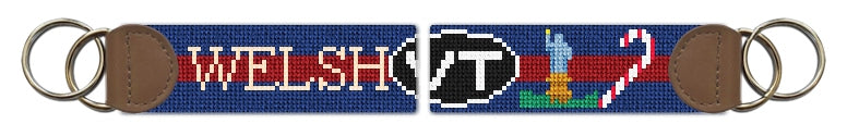 Custom Needlepoint Key Fob