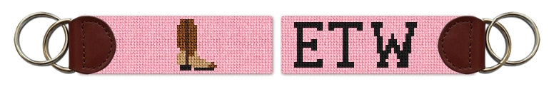 Custom Needlepoint Key Fob