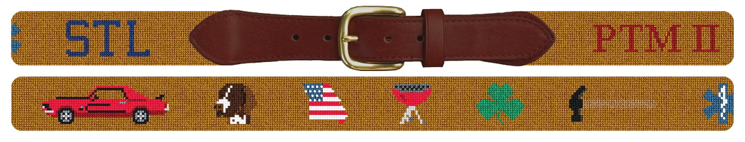 Custom Needlepoint Belt