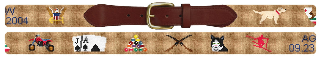 Custom Needlepoint Belt