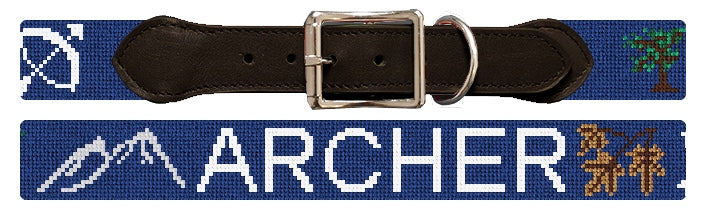 Custom Needlepoint Dog Collar