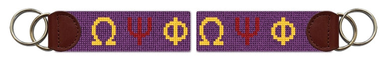 Custom Needlepoint Key Fob