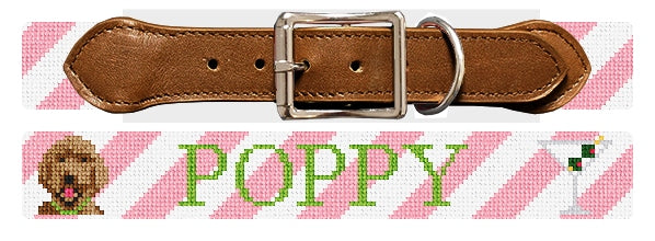 Custom Needlepoint Dog Collar