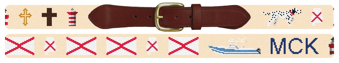 Custom Needlepoint Belt
