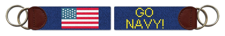 Custom Needlepoint Key Fob