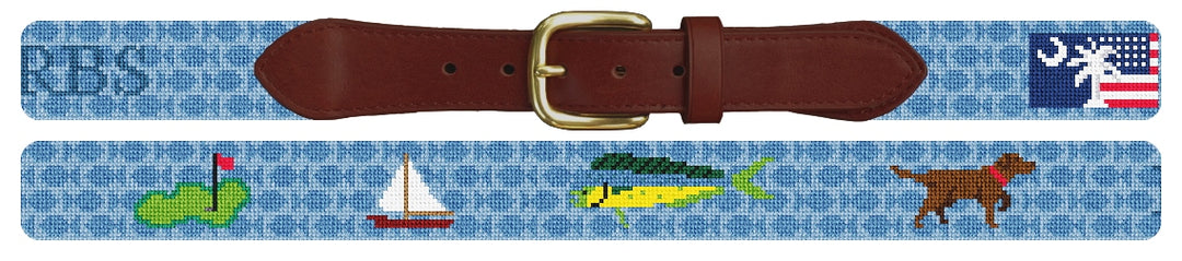 Custom Needlepoint Belt