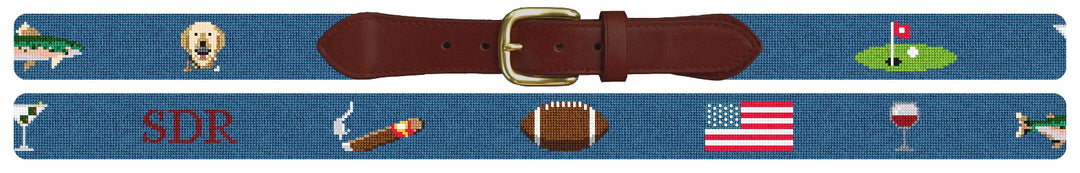 Custom Needlepoint Belt