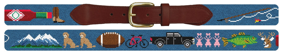 Custom Needlepoint Belt