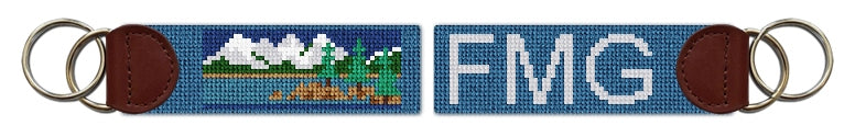 Custom Needlepoint Key Fob