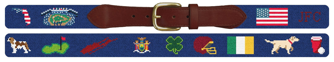 Custom Needlepoint Belt