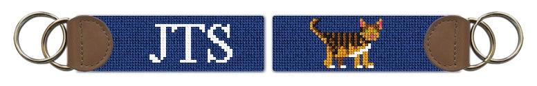 Custom Needlepoint Key Fob