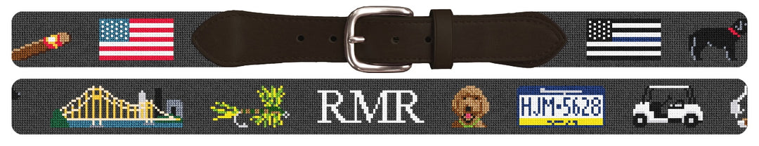 Custom Needlepoint Belt