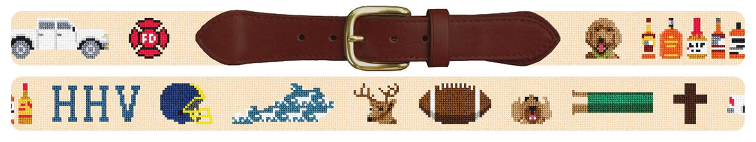 Custom Needlepoint Belt