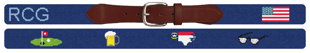 Custom Needlepoint Belt