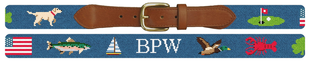 Custom Needlepoint Belt