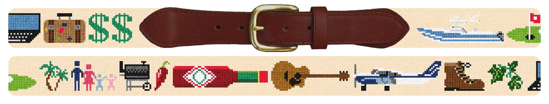 Custom Needlepoint Belt