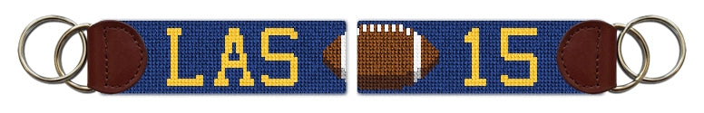 Custom Needlepoint Key Fob
