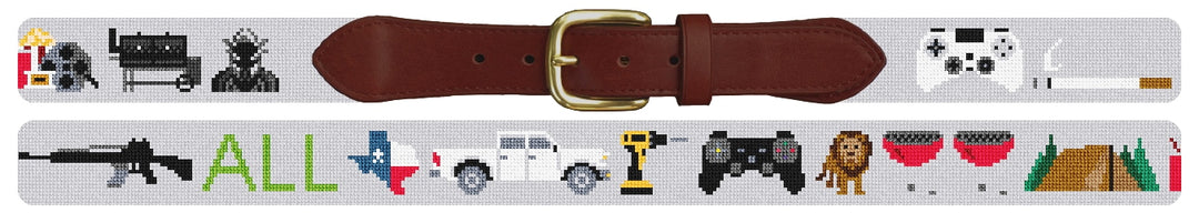 Custom Needlepoint Belt