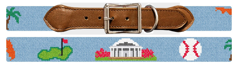Custom Needlepoint Dog Collar