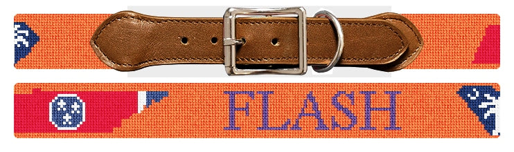 Custom Needlepoint Dog Collar