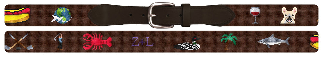 Custom Needlepoint Belt