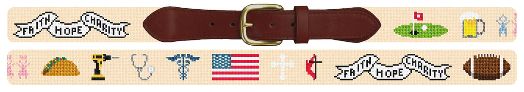Custom Needlepoint Belt