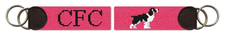 Custom Needlepoint Key Fob