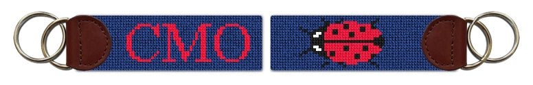 Custom Needlepoint Key Fob