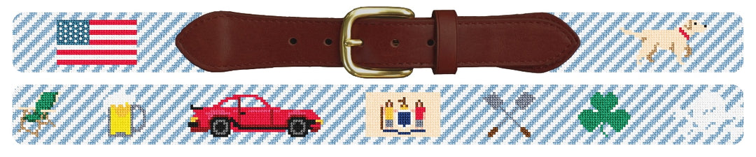 Custom Needlepoint Belt