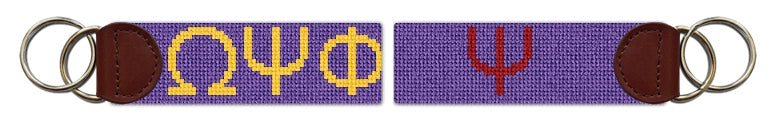 Custom Needlepoint Key Fob