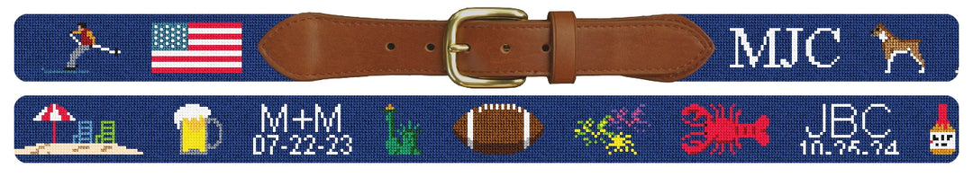 Custom Needlepoint Belt