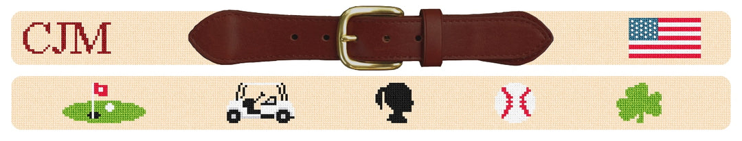 Custom Needlepoint Belt