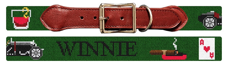 Custom Needlepoint Dog Collar