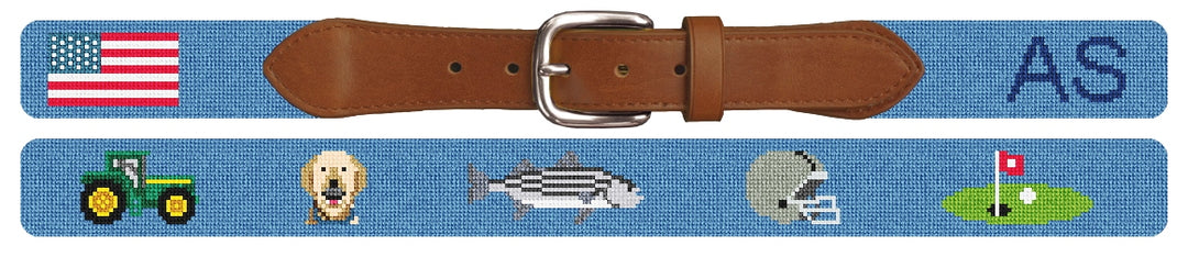 Custom Needlepoint Belt