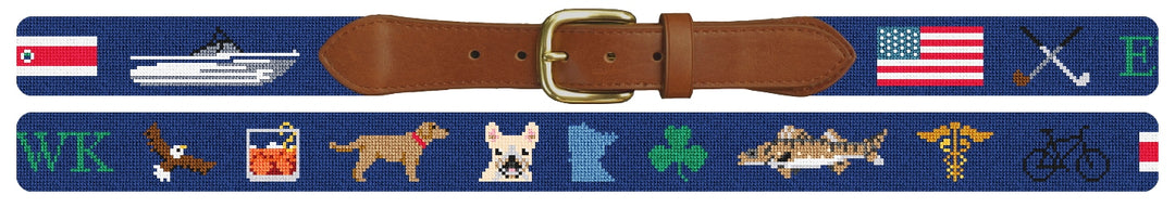 Custom Needlepoint Belt